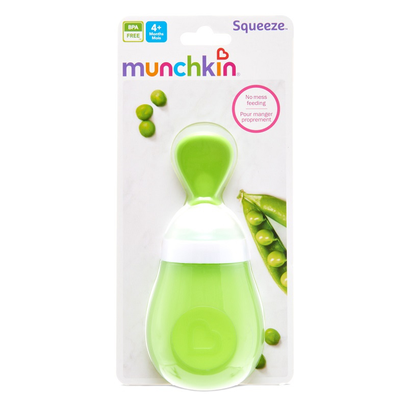 满趣健(munchkin)母婴婴儿喂养勺宝宝辅食挤压勺儿童哺喂餐具