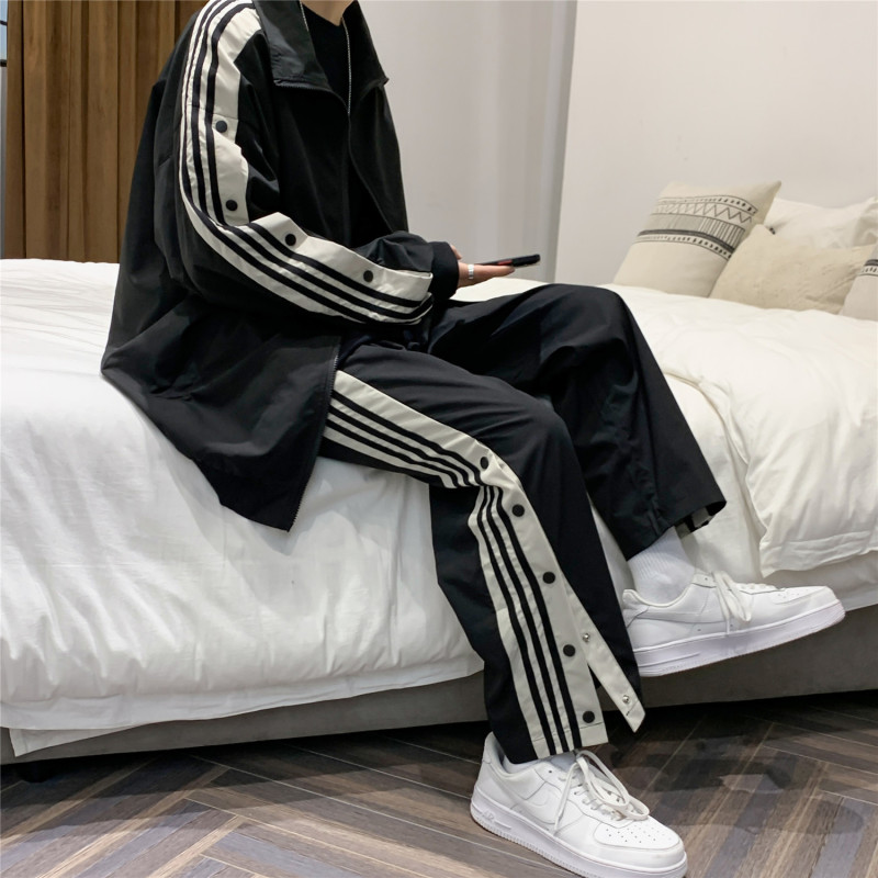茜靓CHYLLIRN套装男士春季2021新款外套潮流衣服搭配帅气秋冬季运动休闲装