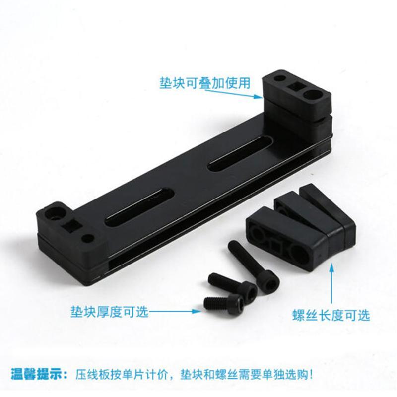 宇启恒飞线缆固线器多功能排线器 理线器钢塑固线器机房走线架排线器100个装黑色135mm
