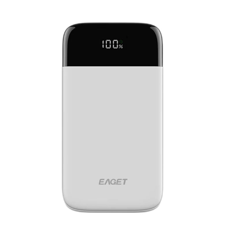 忆捷(EAGET) EQ20快充电源锂电池 20W 10000毫安3接口便携式 白色 1个 白色 (单位:个)高清大图