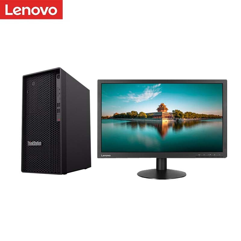 联想ThinkStation P340 图形工作站 设计建模 台式电脑23.8英寸 定制 i9-10900K 32G 512SSD+2T SATA RTX4000 500W