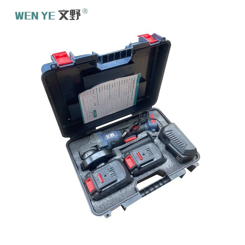 文野 锂电无刷角磨机128VF(两电一充)/台高清大图