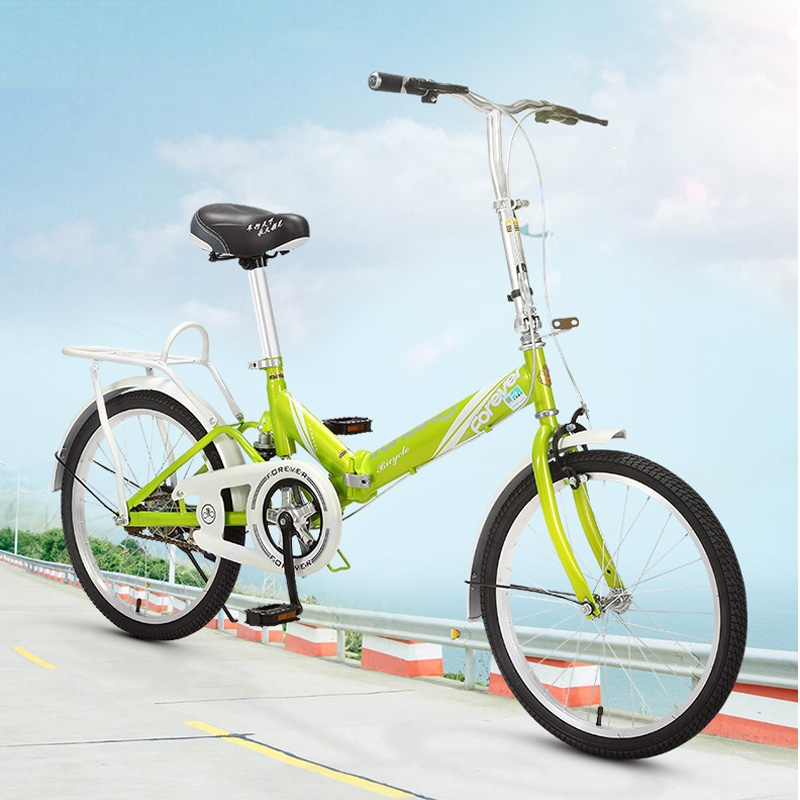 永久可折叠式自行车儿童女款轻便携20寸大人