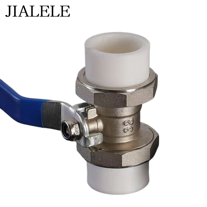 JIALELE PPR双头活接铜球 个高清大图