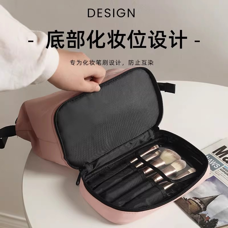 化妆包收纳女便携新款ins大容量洗漱袋旅行品2025高级感精致1085高清大图