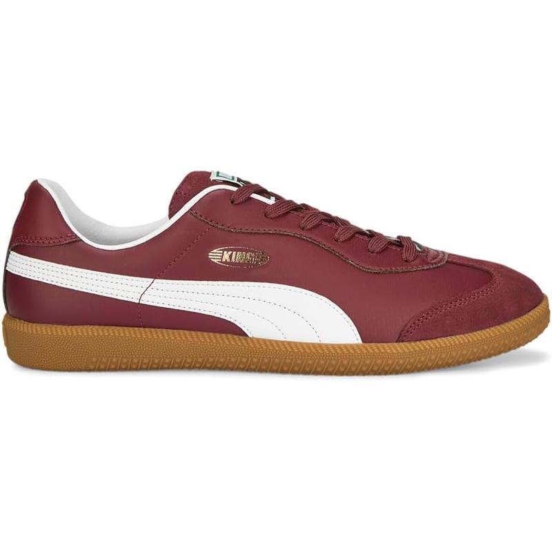 彪马(Puma)男款经典复刻室内训练街头休闲足球鞋红黑撞色舒适百搭