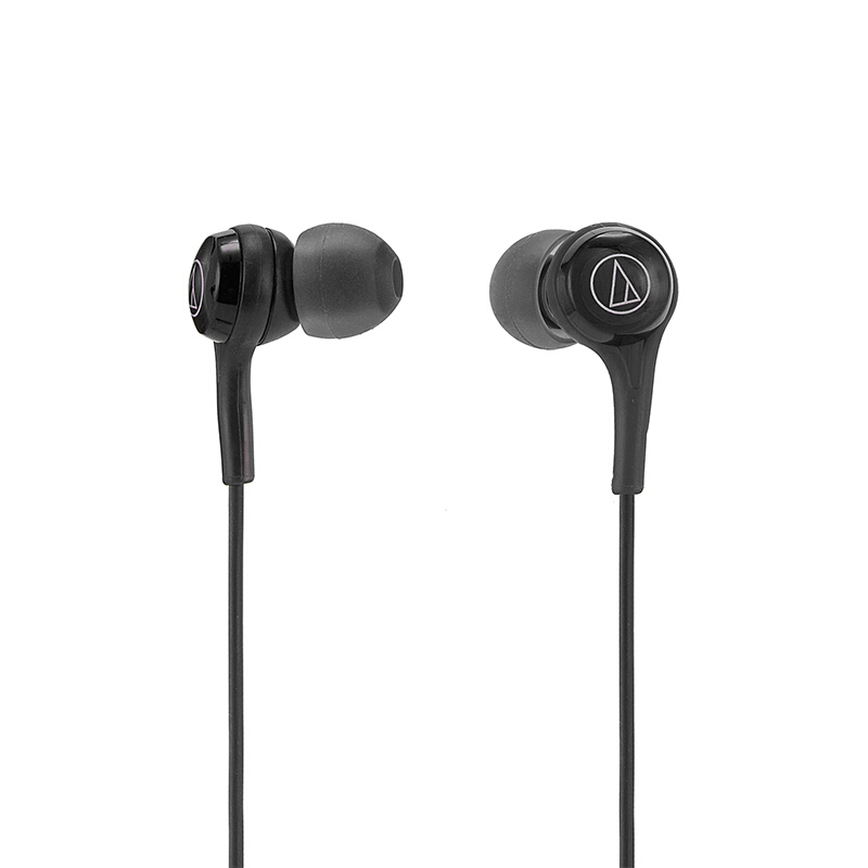 铁三角(Audio Technica)ATH-CK200BT无线蓝牙入耳式运动耳机挂颈式蓝牙通话耳机 黑色
