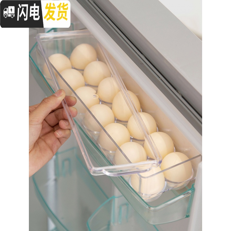 三维工匠鸡蛋盒冰箱侧收纳盒厨房放鸡蛋的盒子蛋格蛋架蛋盒鸡蛋架托高清大图
