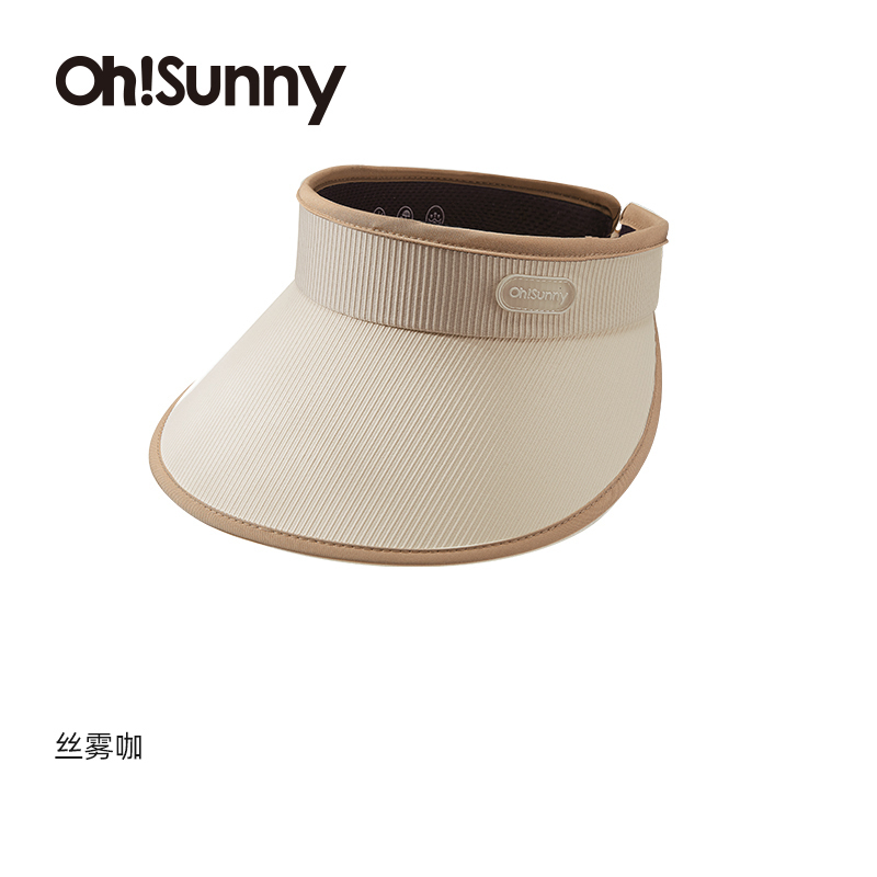 ohsunny-暮光系列-女士高颅顶蛋糕遮阳帽丝雾咖