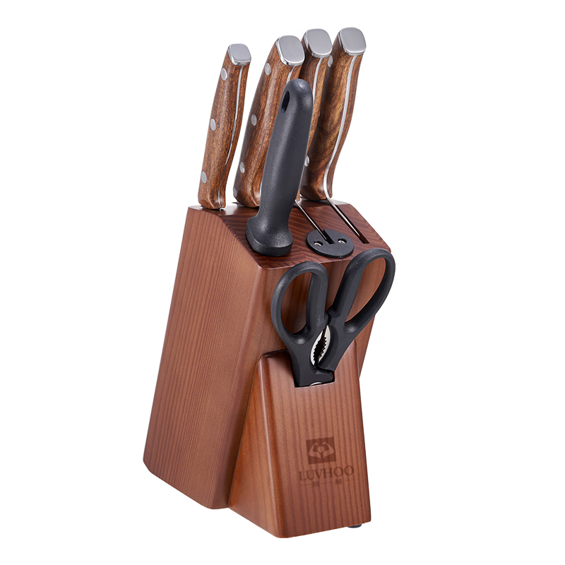 朗赫 梨木传香刀具七件套 LH-GJ30