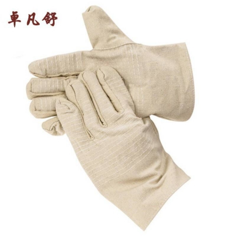 卓凡舒 帆布手套 黄甲双层24线 双高清大图