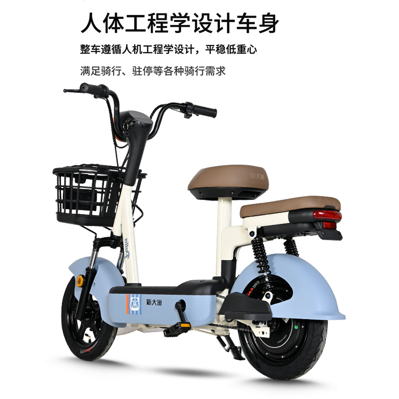 新大洲 新国标电动自行车轻骑电动车成人代步电瓶车 乐芽糖(团购专享)拍前联系客服勿单拍