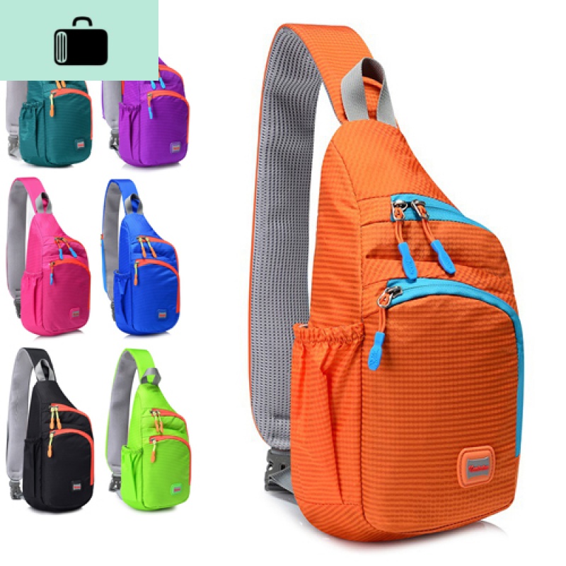 胸包男女休闲时尚尼龙单肩斜挎包跨包韩版户外登山旅行零钱手机包NEW LAKE女士钱包/卡包高清大图