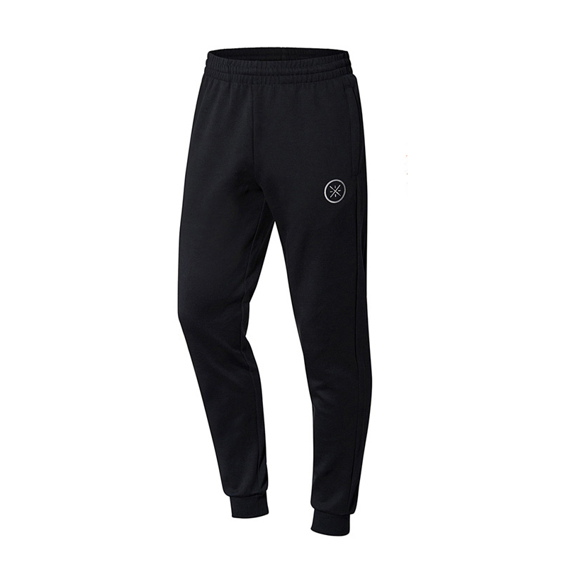 李宁运动裤男韦德系列新款加绒宽松束脚卫裤黑色百搭休闲长裤