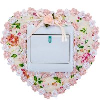 趣涉家居 开关保护套开关贴墙贴欧式布艺客厅灯插座装饰家用现代简约创意田园开关插座装饰生活日用家用墙纸居家用品