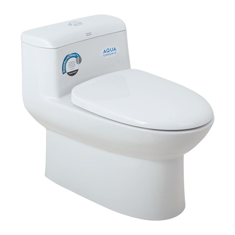 美标马桶米兰aqua虹吸式静音节水防臭家用连体抽水普通坐便器1860