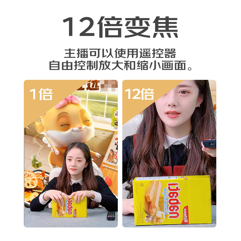 润普Runpu RP-UY12 直播摄像头/电脑视频高清美颜珠宝美妆服装直播设备单摄像机高清大图