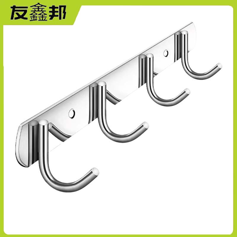 友鑫邦 不锈钢挂钩 免打孔4钩 个