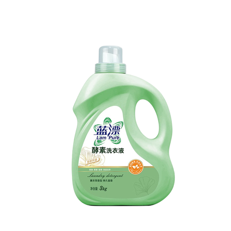 蓝漂(Lampure) 天然酵素洗衣液3kg(计价单位:瓶) 绿色高清大图