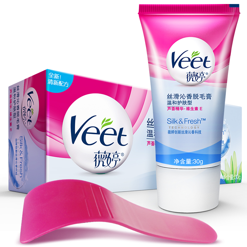 薇婷(VEET)丝滑沁香脱毛膏 温和护肤型 30克高清大图