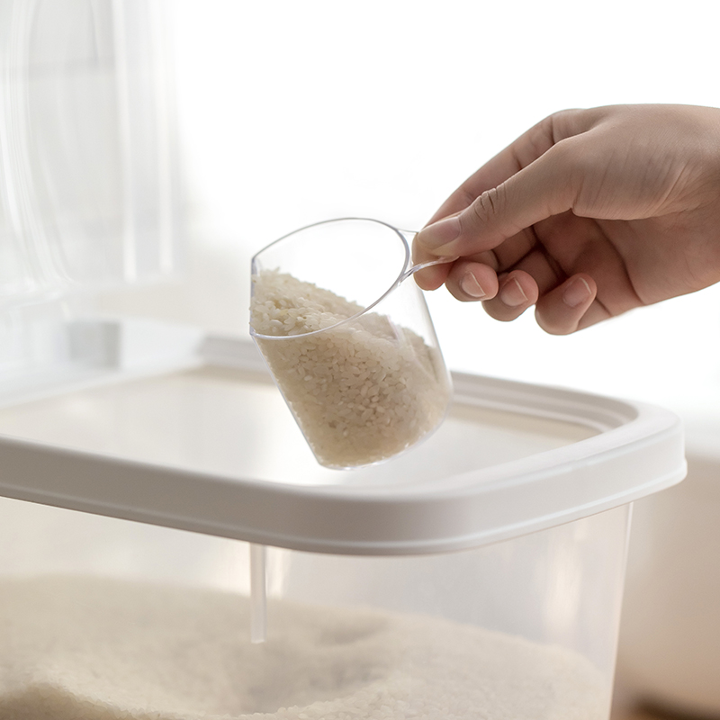 茶花 012001 密封米桶防潮家用塑料收纳米缸大米面粉防尘储米箱10kg装