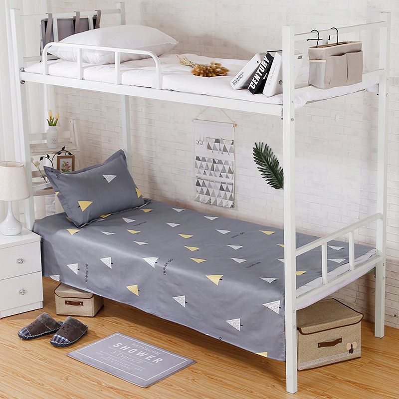 单人床纯棉加厚床单学生全棉单件褥单学校宿舍上下铺用一米五