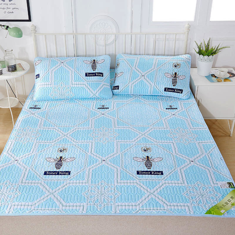 家柏饰(CORATED)泰国乳胶凉席三件套夏季冰丝天丝软席垫子1.5可机洗1.8m床凉席/凉枕 皇家风范 1.8*2.2m床