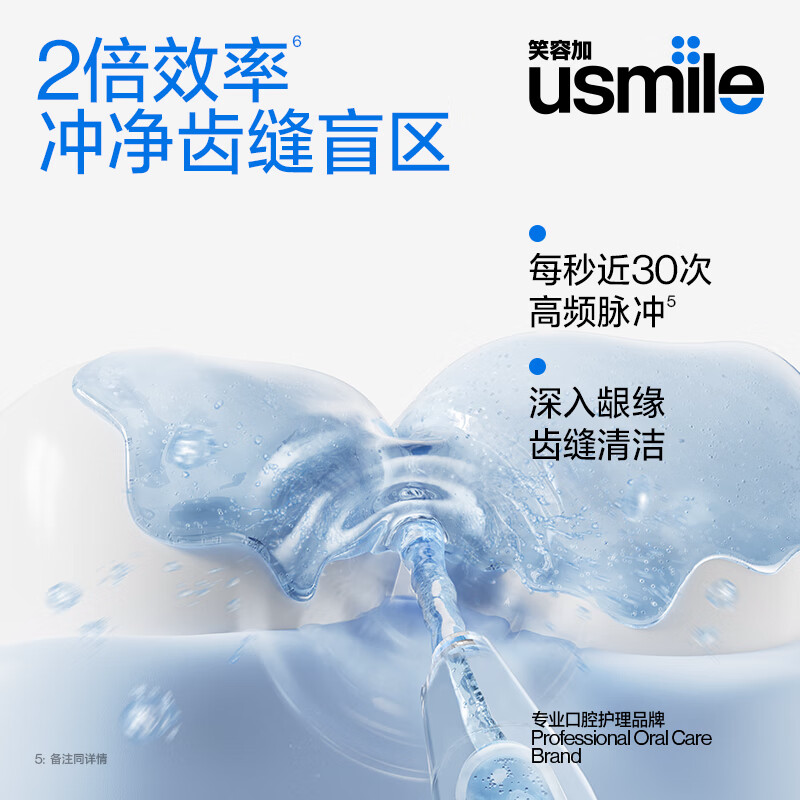 usmile 超声水瀑冲牙器CY0 冲牙器高清大图