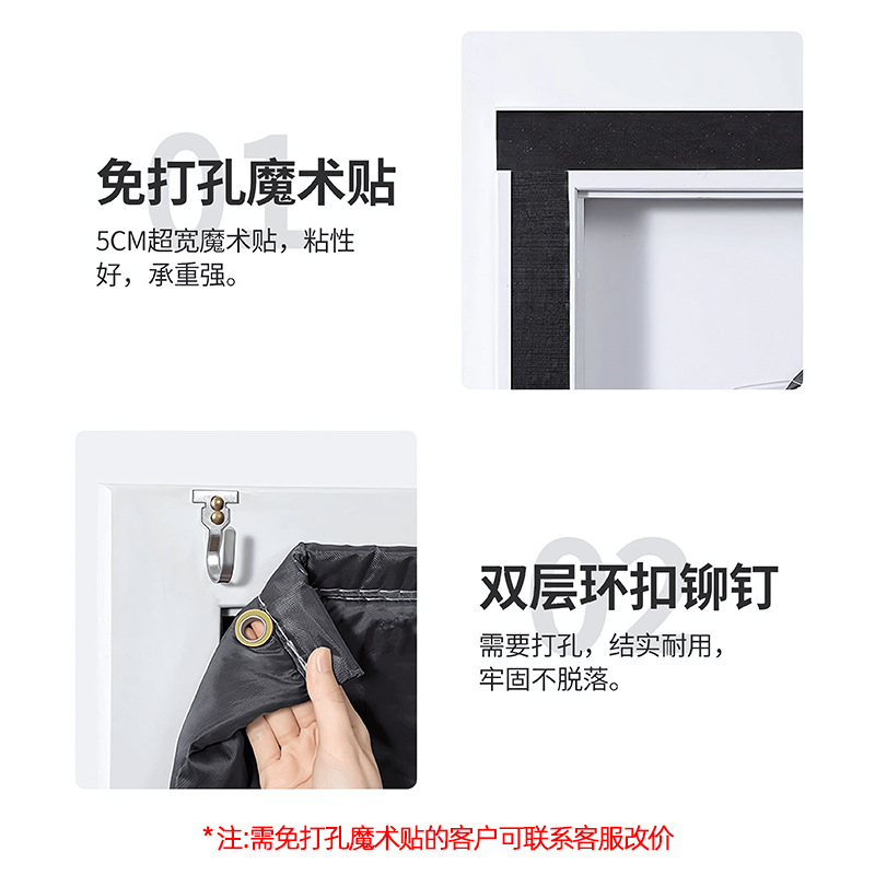 常喜悦冬季防寒棉布帘 大门防风防寒保温门帘 CXY-ML080698高清大图