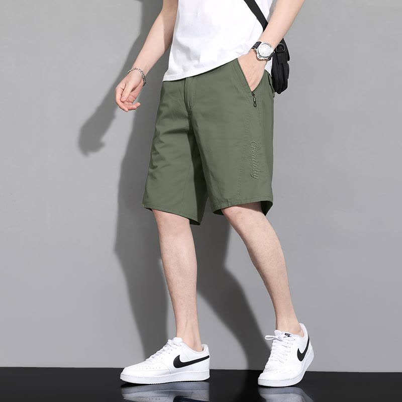 渔人船长夏季男士五分裤轻薄透气纯棉休闲运动裤短裤图片