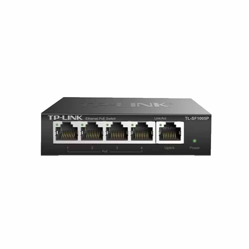 TP-LINK 5口百兆POE交换机4FE(PoE)+1FE TL-SF1005P 单位:台高清大图