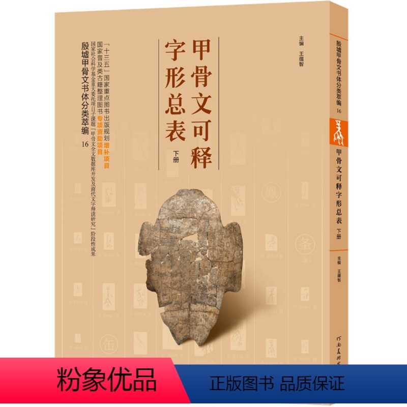 [正版]甲骨文可释字形总表下册 甲骨文词典 甲骨文辞书实用工具书 殷墟甲骨文书体分类萃编系列 甲骨文字形拓片工具书辞典