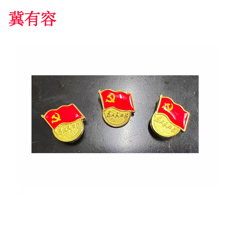 冀有容 党徽 扣针款 个高清大图