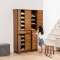 尋木匠楠竹鞋架多层实木鞋柜多功能收纳柜简约现代高层家用鞋柜