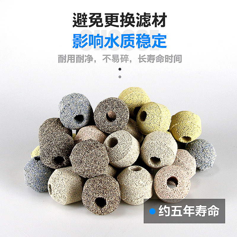 鱼缸过滤材料细菌屋陶瓷环台湾no1石英纳米球鱼池用净水培菌滤材高清大图