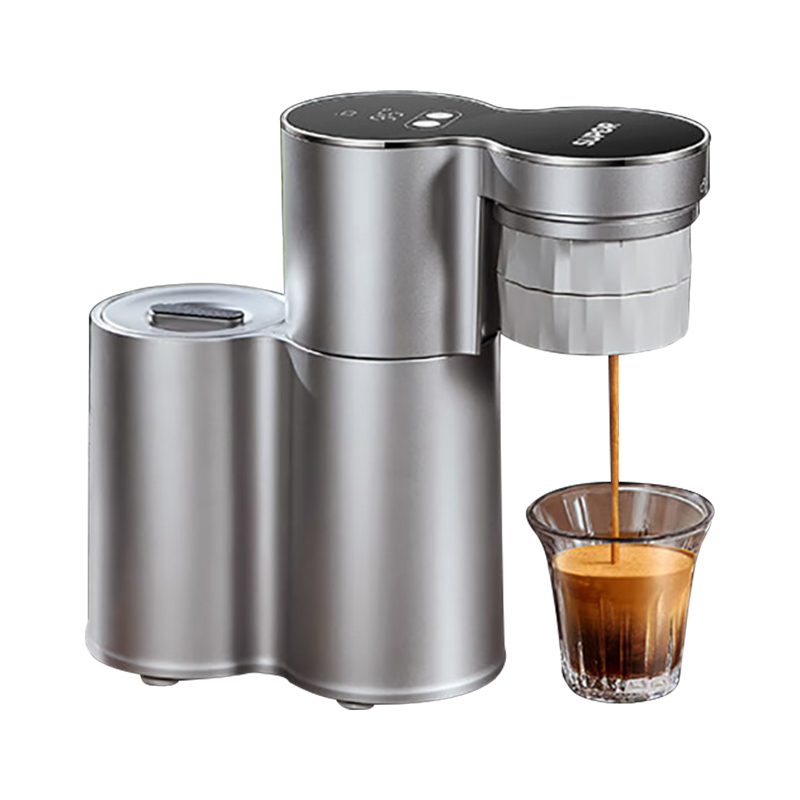 苏泊尔便携咖啡机SW-CFP201 1150W太空银高效萃取家用便携设计