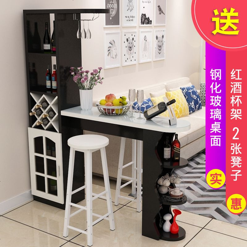 家用吧台桌家用酒柜组合玄关柜隔断柜客厅小吧台转角靠墙吧台酒柜