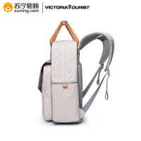 维多利亚旅行者(VICTORIATOURIST)T2101小版（米灰色）双肩旅行背包大容量14英寸电脑数码包