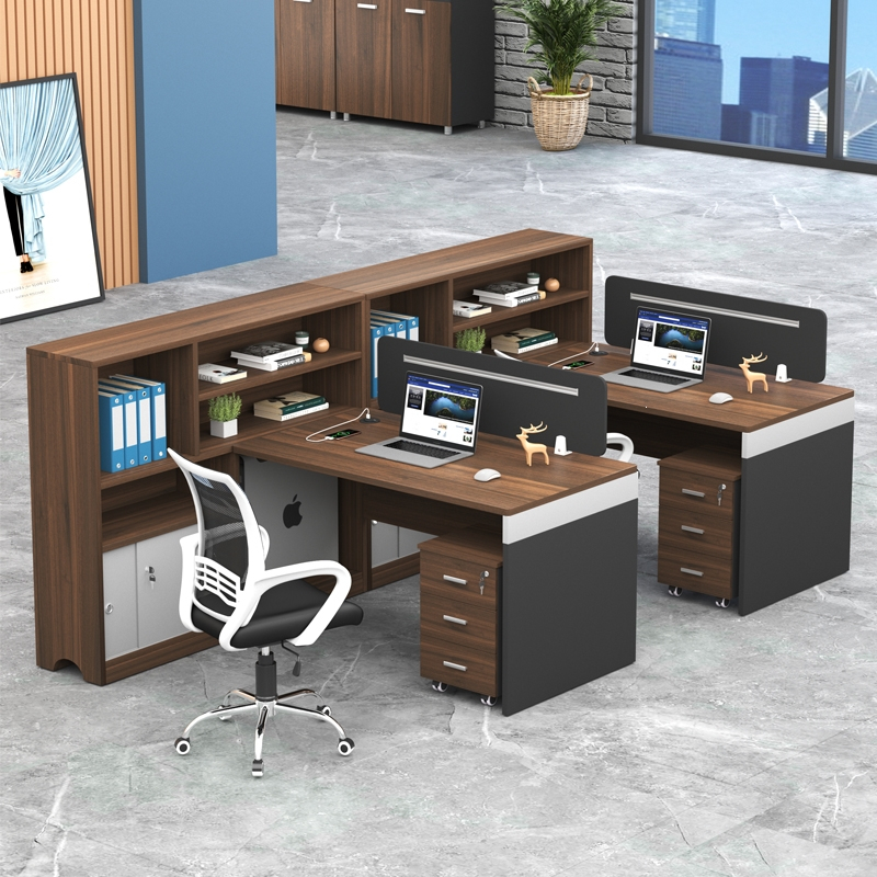 符象财务员工办公桌办公室桌椅职员四人位组合电脑桌双人位隔断工位桌