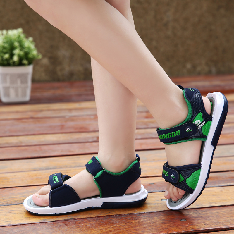 威珺儿童凉鞋 2019青少年男大童凉鞋儿童男孩韩版中小学生沙滩鞋软底