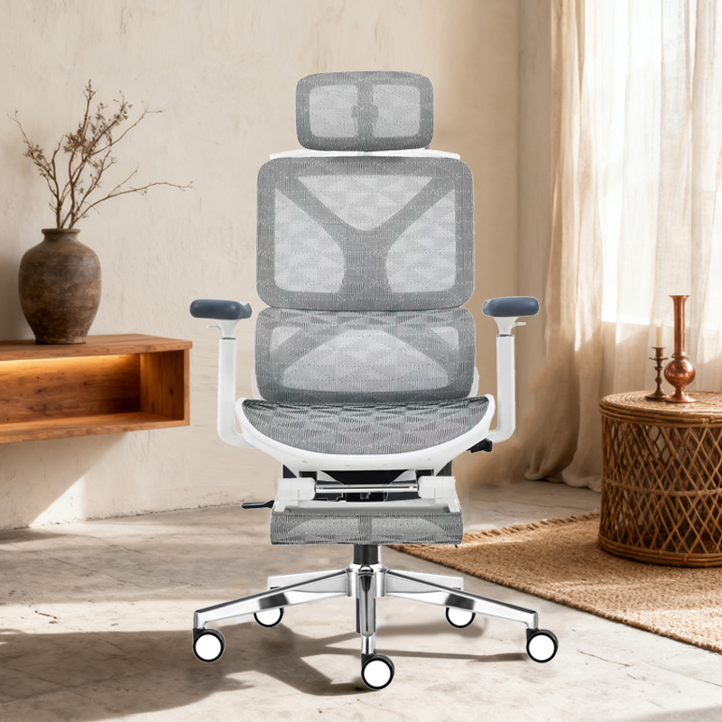 臻远 ZY-8933 办公椅午休椅转椅 白框 单位:把高清大图