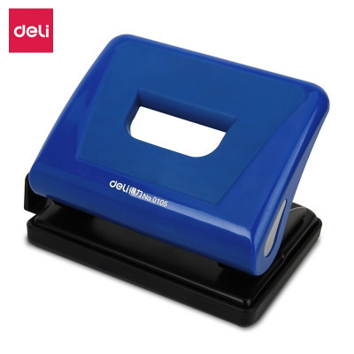 得力(deli)0105打孔机两孔打孔器手动打洞器办公文具可打15张80g纸
