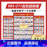 全国通用 好学匠名校目标墙贴【74*52cm】3张 【正版】好学匠名校目标墙985/211全套3张讲解全国百余所优名*5