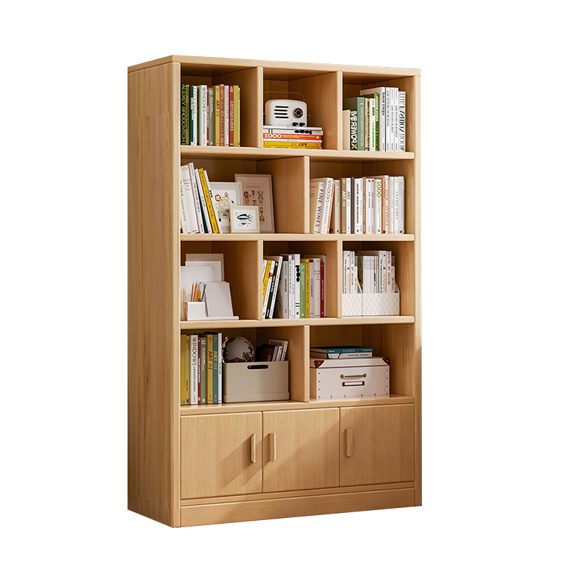 圣承启 木质书架 120cm个高清大图