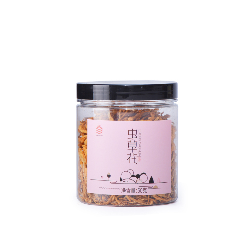 三口礼虫草花干货50g干货 北虫草蛹虫草金虫草 孢子粉足