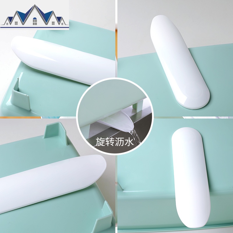 厨房用品置物架带盖水池水沥水箱篮盒放碗碟盘筷收纳储物柜 三维工匠收纳盒高清大图