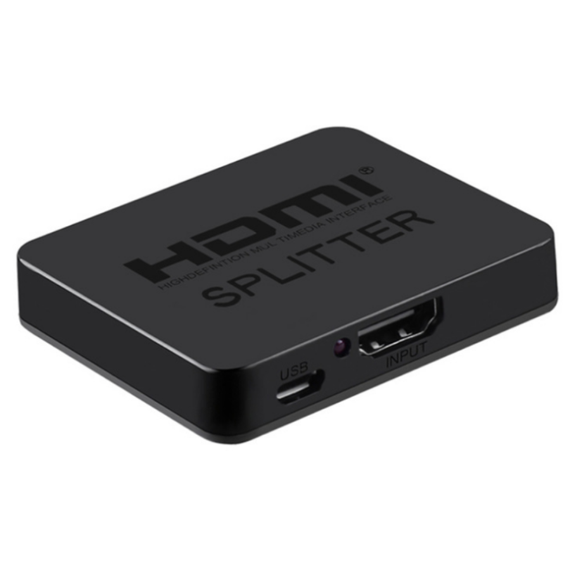 企购优品 HDMI一分二4K*2K分配器高清视频分频器1分2hdmi一进二出