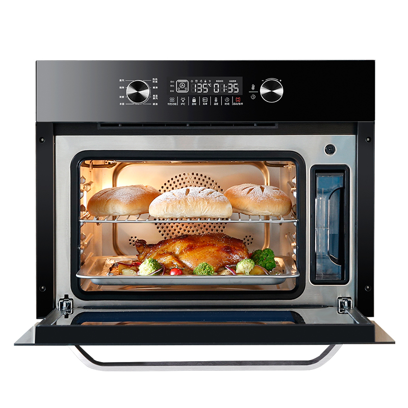 Hauswirt/海氏 MT30嵌入式电蒸箱烤箱家用多功能蒸烤二合一32L内嵌式上下一体控温
