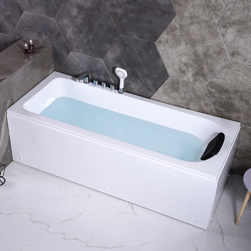 家用小户型浴缸亚克力方形简约泡澡池闪电客成人迷你冲浪按摩卫生间