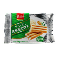 嘉士利麻香味花卷威化夹心饼干54g*3包点心休闲零食品